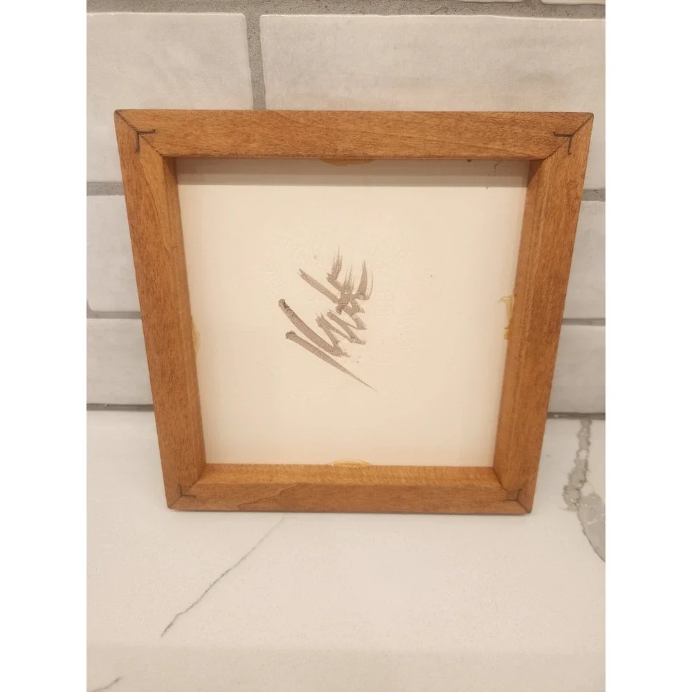 H & R Johnson Tile Cardinal Red Birds Wall Hanging 7x7